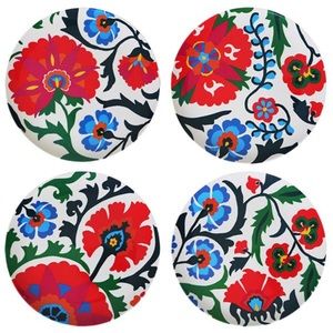 Wisteria Melamine Plates - Set of 4